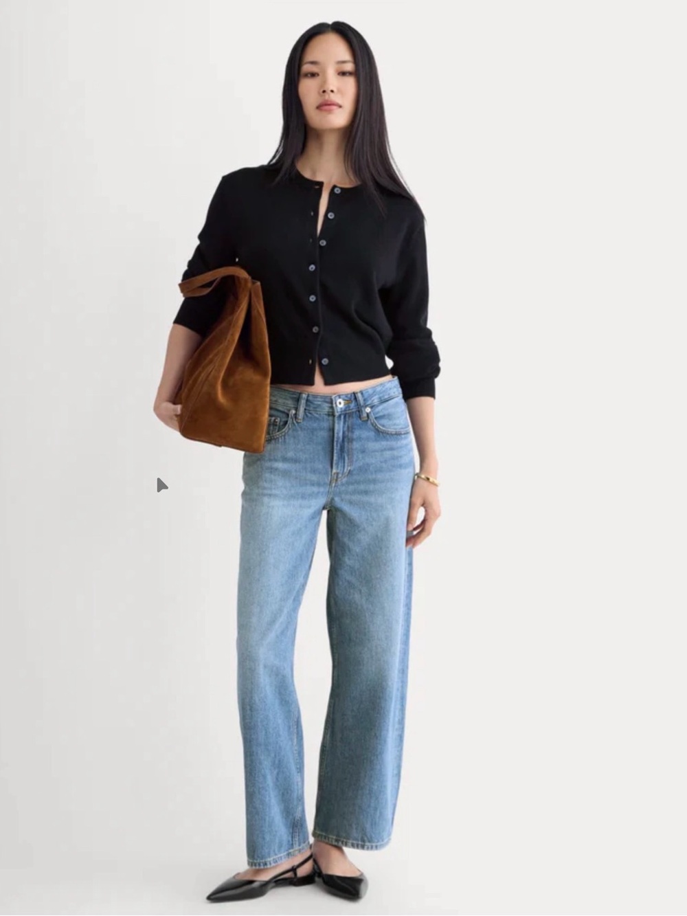 Everlane LOOSE CURVE JEAN Tungsten Bright